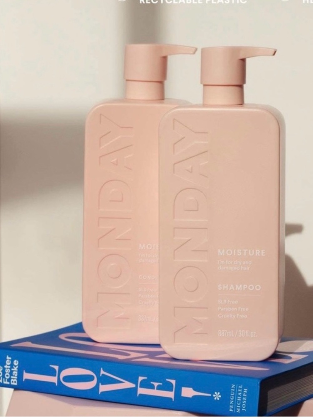 Monday Smooth + Wheat Protein Shampoo and Conditioner Jumbo Set  NWT